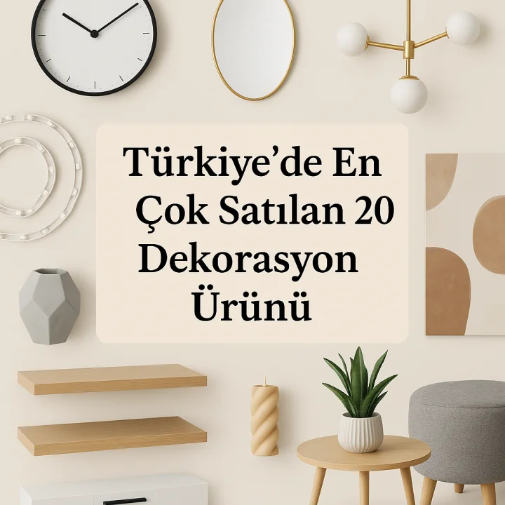Türkiye’de En Çok Satılan 20 Dekorasyon Ürünü: Evleri Dönüştüren Trendler