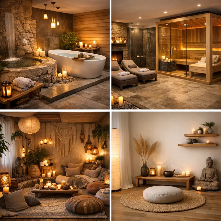 Wellness Alanları: Evde Spa Köşeleri, Sauna ve Meditasyon Nook’ları