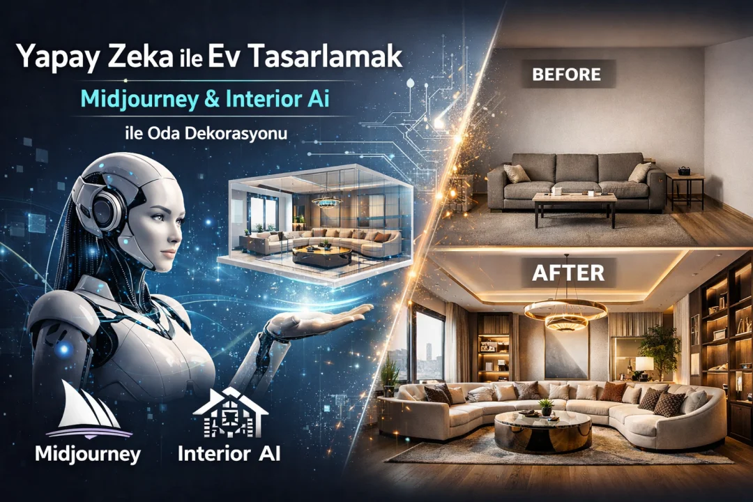 Yapay Zeka ile Ev Tasarlamak: Midjourney ve Interior AI ile Oda Dekorasyonu Rehberi