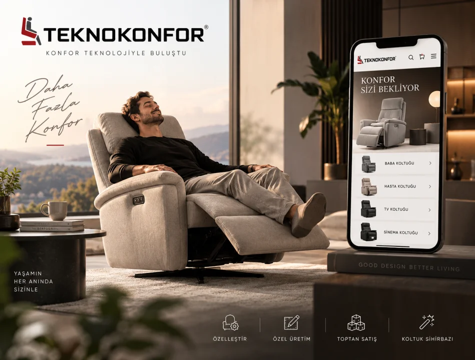 Teknokonfor’dan Yeni E-Ticaret Hamlesi: Konfor Ürünleri Artık Daha Kolay Ulaşılabilir